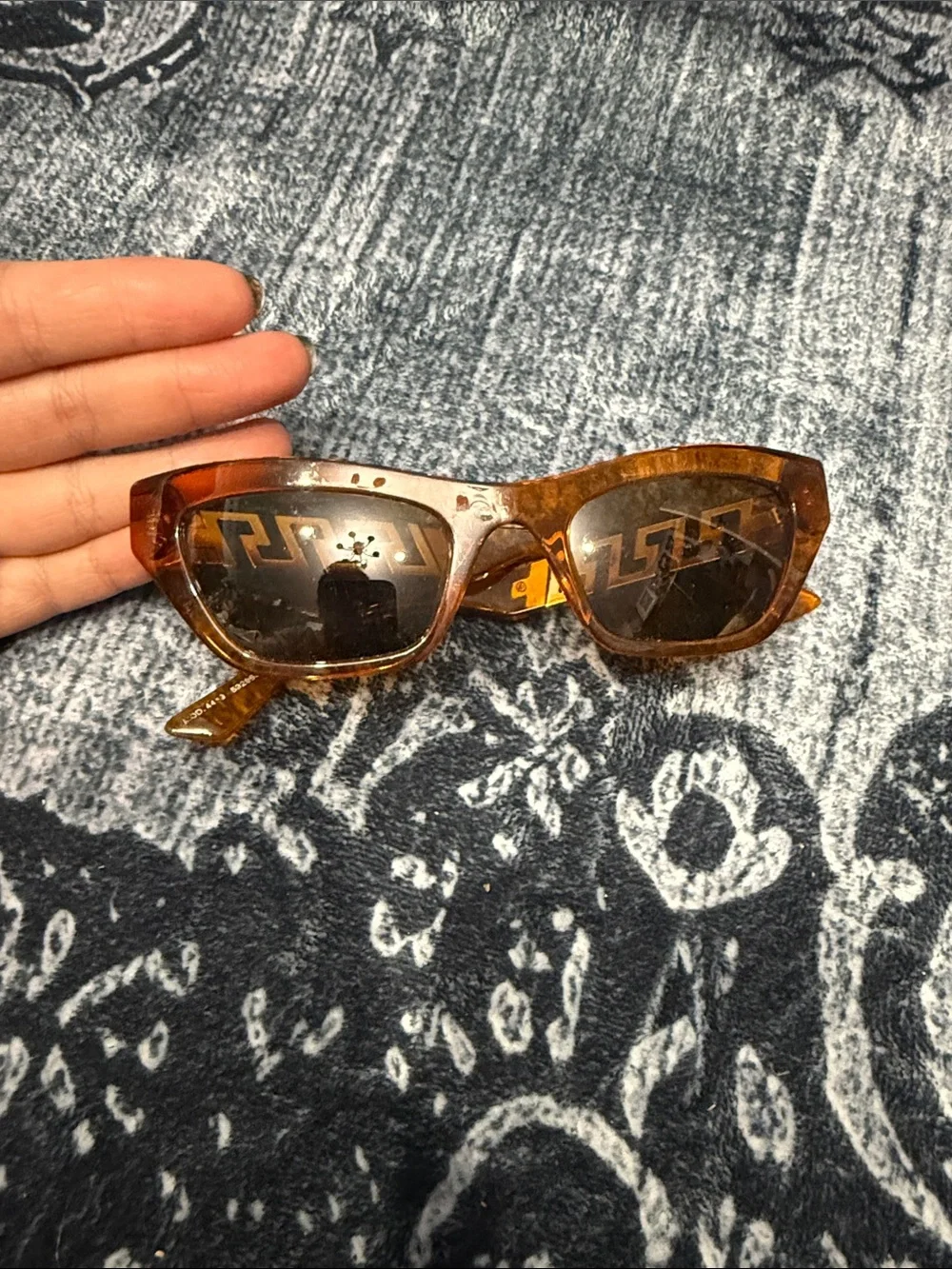 Versace Amber Tortoiseshell Cat-Eye Sunglasses